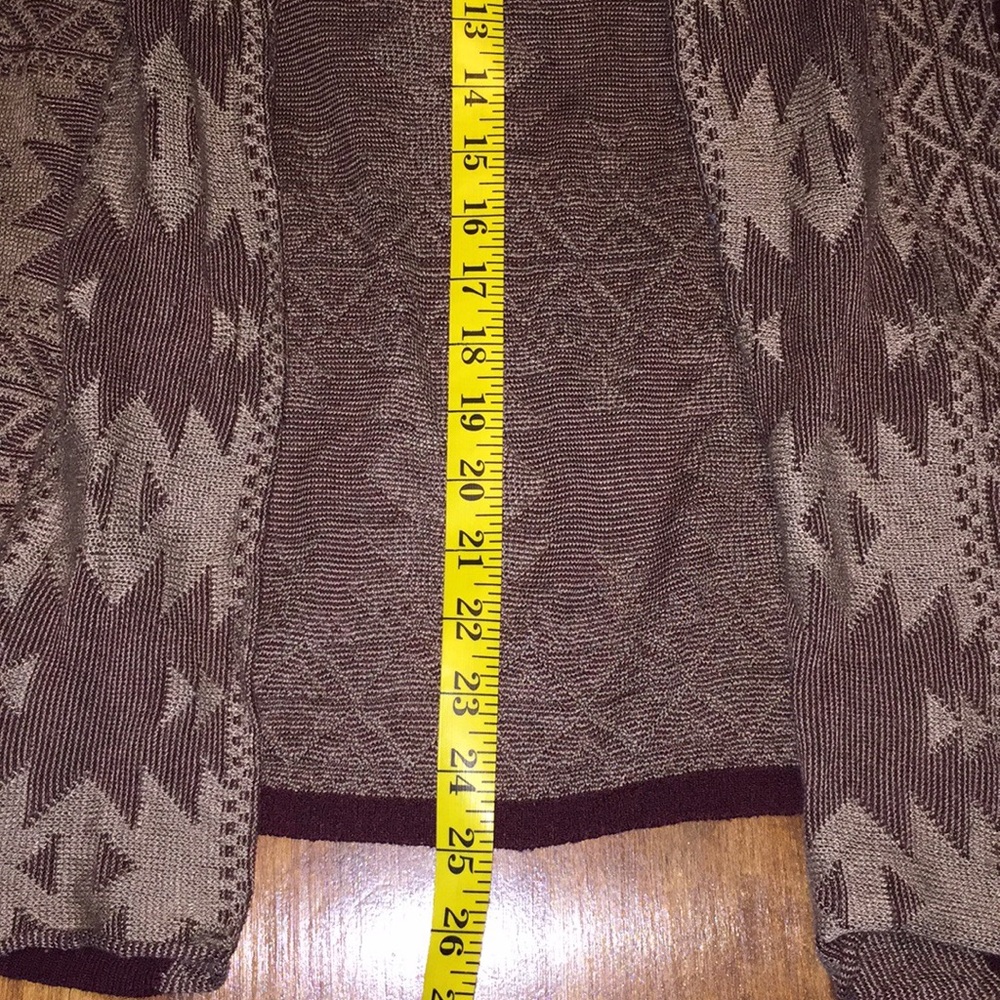 Young Threads Aztec Open Sweater - image 4